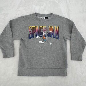 Space Jam A New Legacy Bugs Bunny Kids Gray Sweatshirt Tune Squad Youth XS 90's